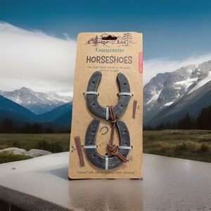Kikkerland Huckleberry Horseshoes Outdoor Nature Game Children Age 6+ NEW in Pkg